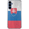Slovakia Flag Distressed Galaxy S24 Clear Case